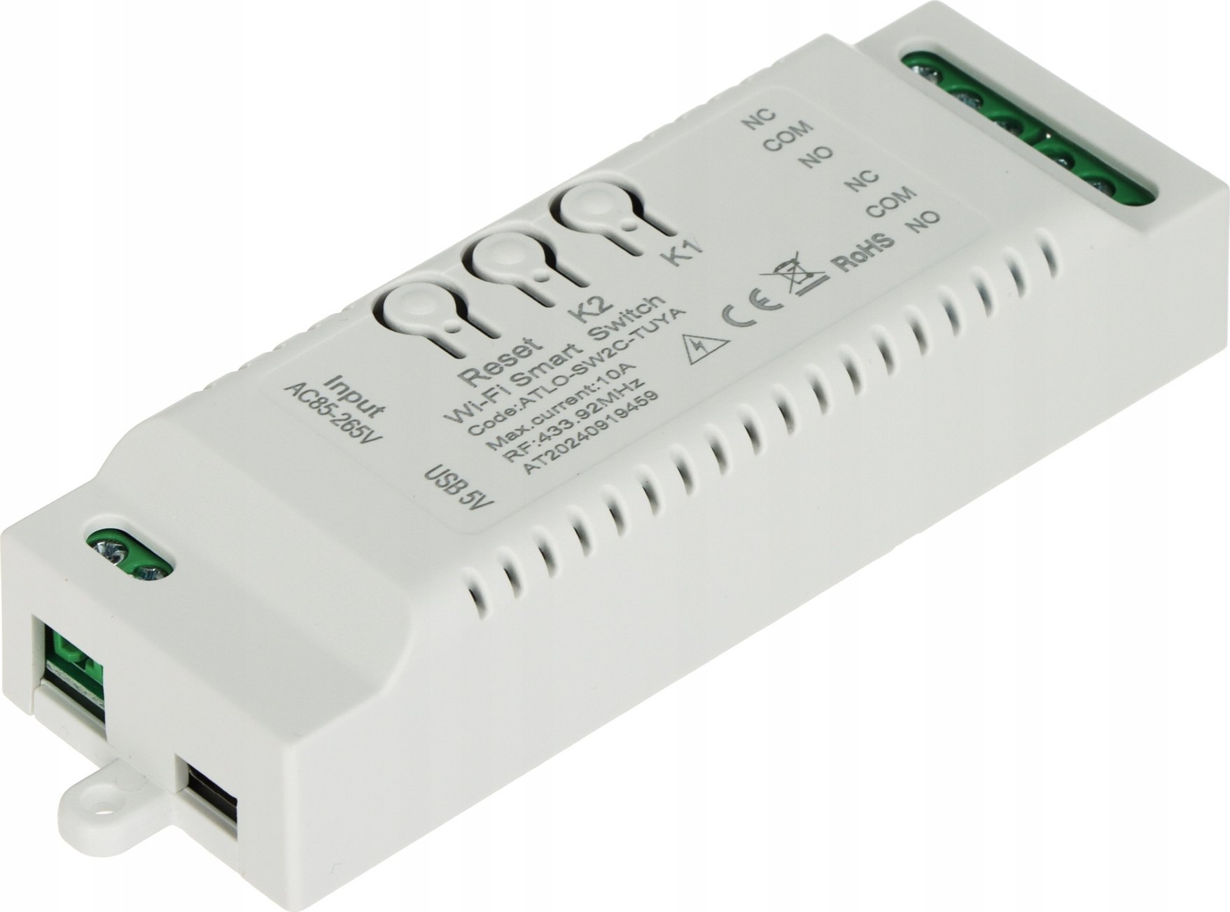Atlo INTELIGENTNY PRZE ATLO-SW2C-TUYA Wi-Fi, Tuya