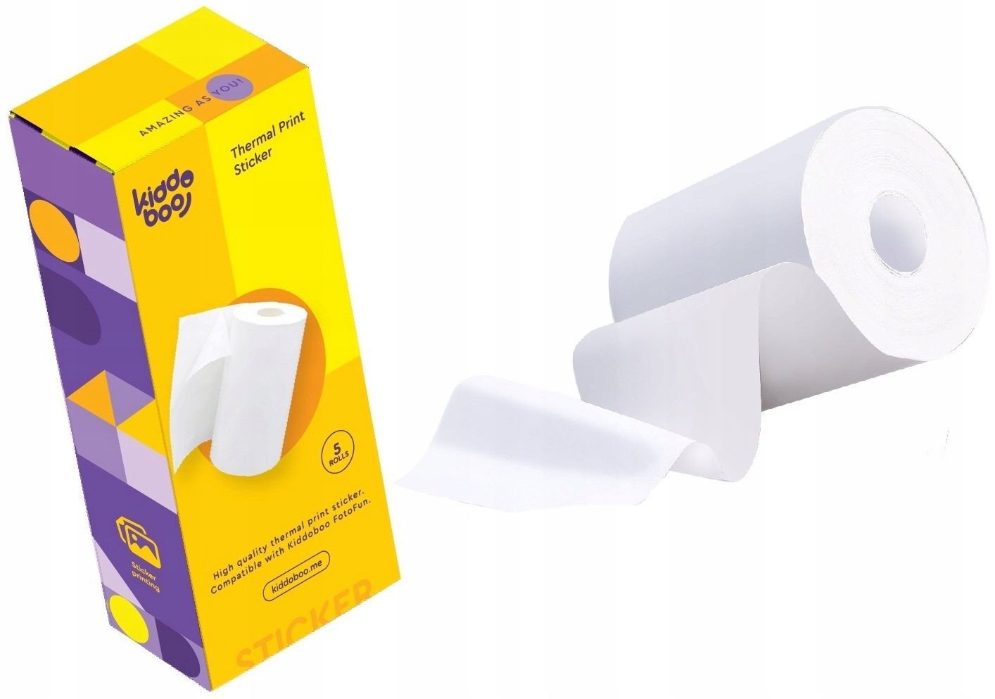 Atmosphera Papier   Etykiety Naklejka 5x Rolka