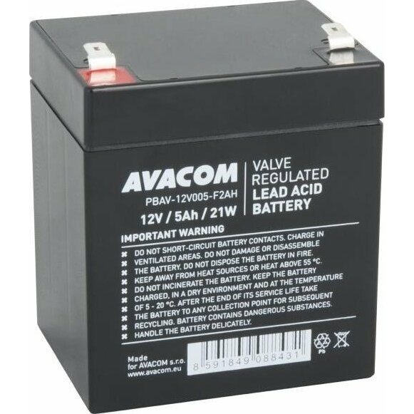Avacom Avacom HighRate, 12V, 5Ah, PBAV-12V005-F2AH