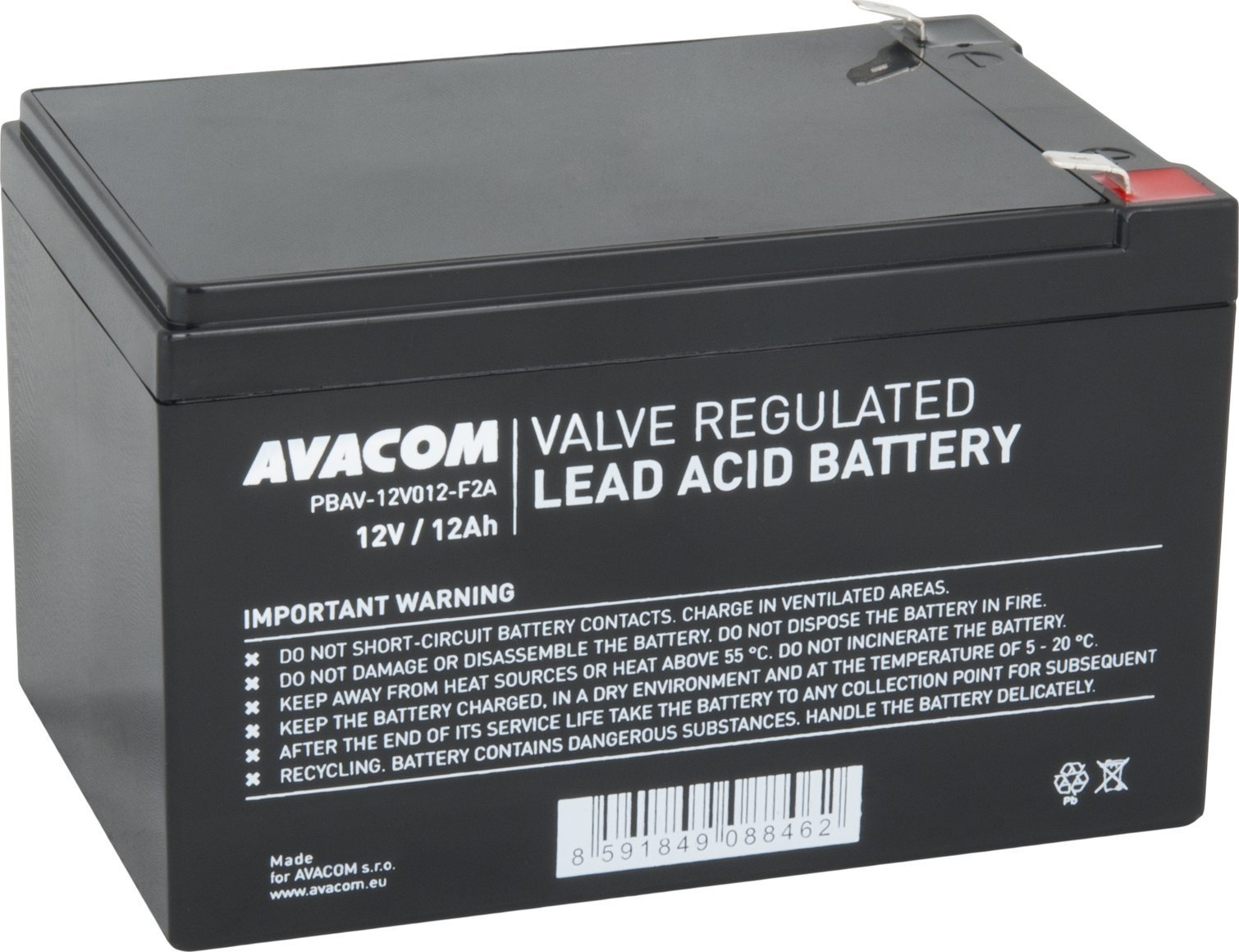 Avacom  12V, 12Ah, PBAV-12V012-F2A | PBAV-12V012-F2A