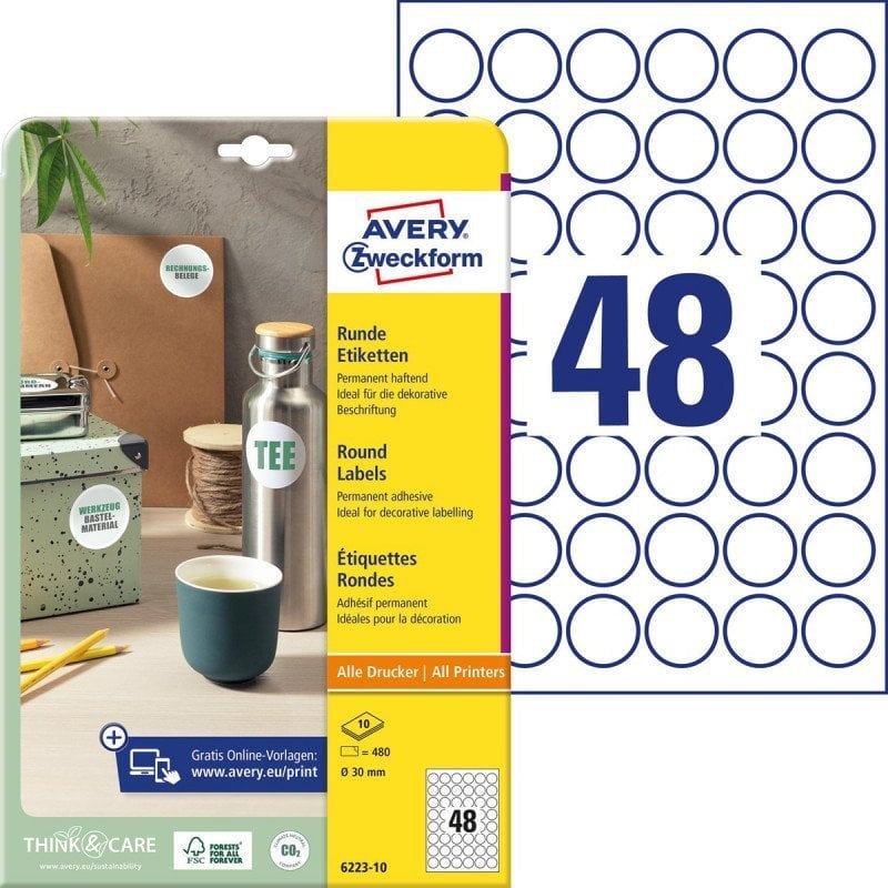 Avery Zweckform etykiety owe , A4, 10