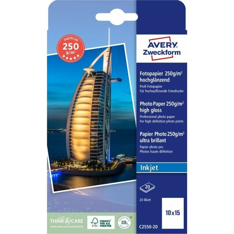 Avery Zweckform Papier Avery fotoPremium wysokobłyszczący