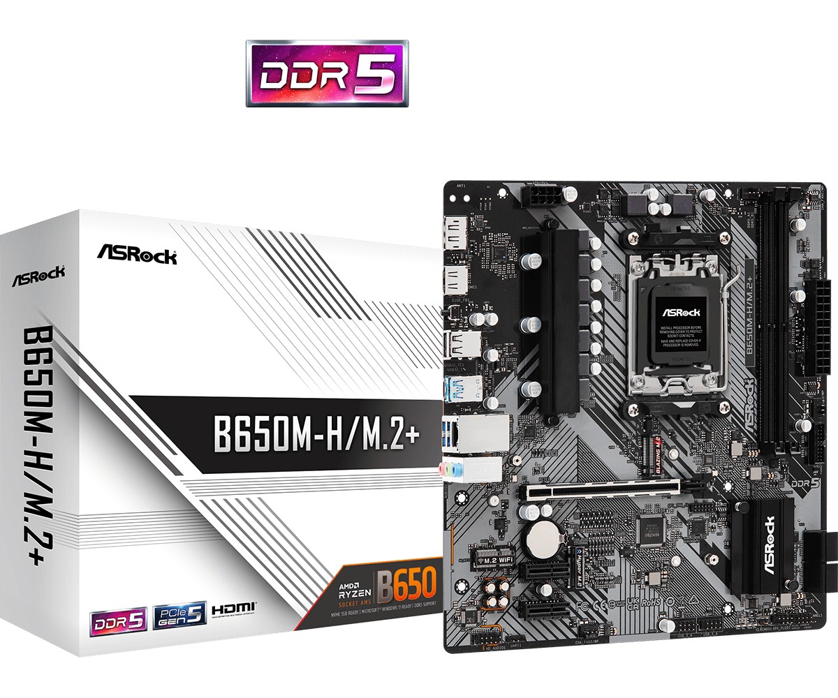 ASRock B650M-H/M.2 + AM5 2DDR5