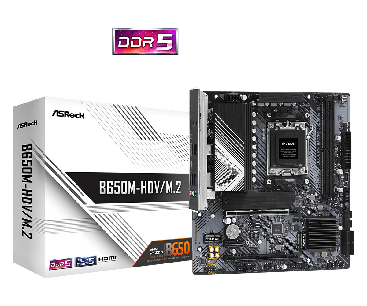 Asrock B650M-HDV/M.2 AMD B650 Socket
