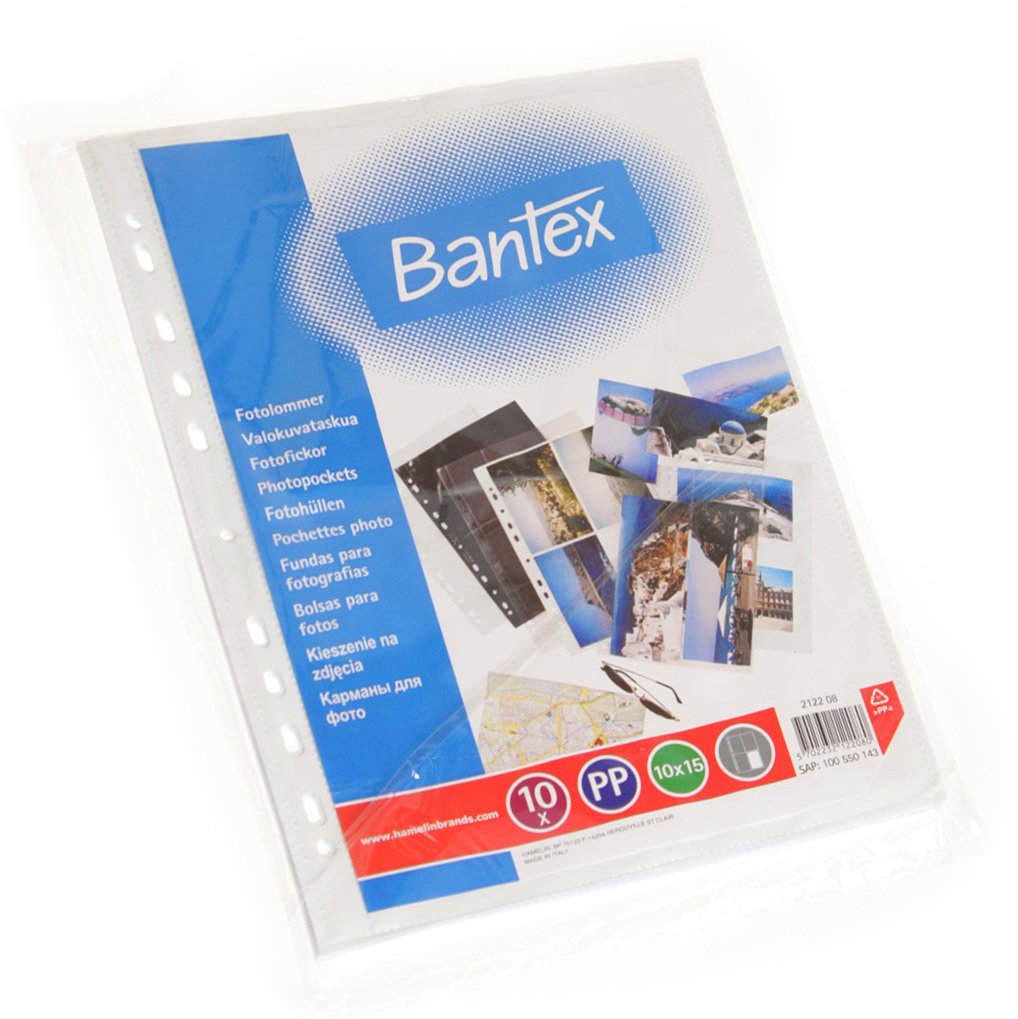 Bantex BANTEX Fotolommer 10x15 Hvid |