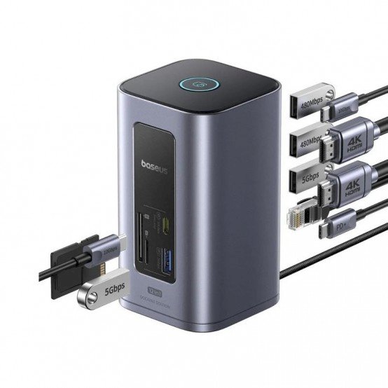 Baseus Air Spacemate 12-in-1 USB-C dokstacija