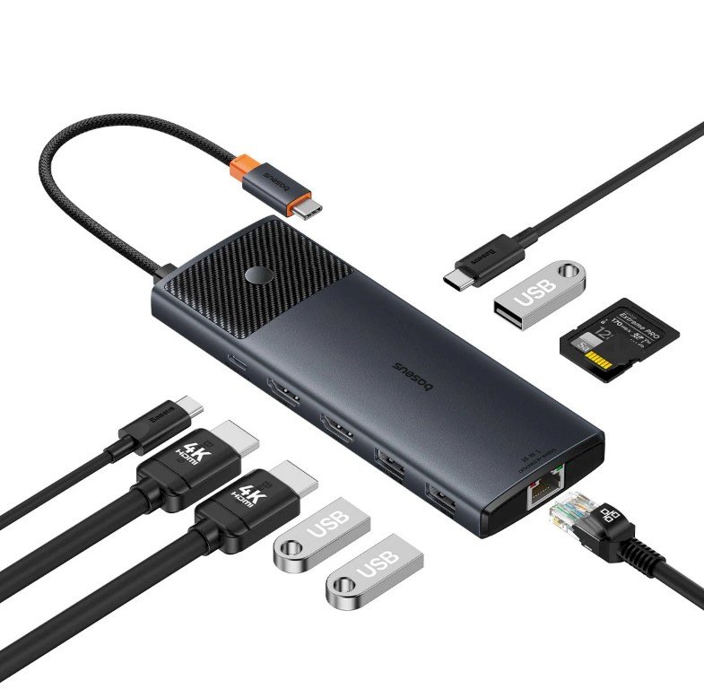 HUB USB Baseus Metal Gleam II