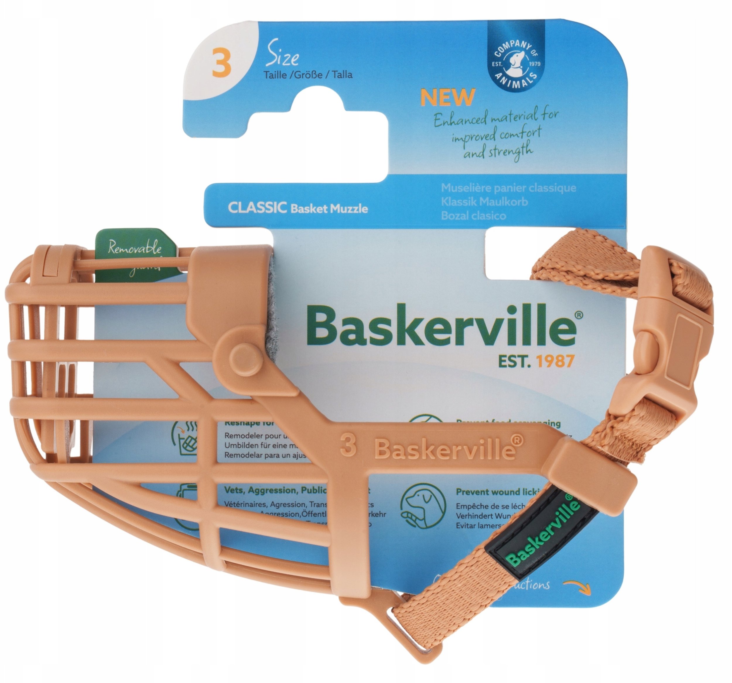 Baskerville BASKERVILLE KAGANIEC CLASSIC 3 BEŻOWY
