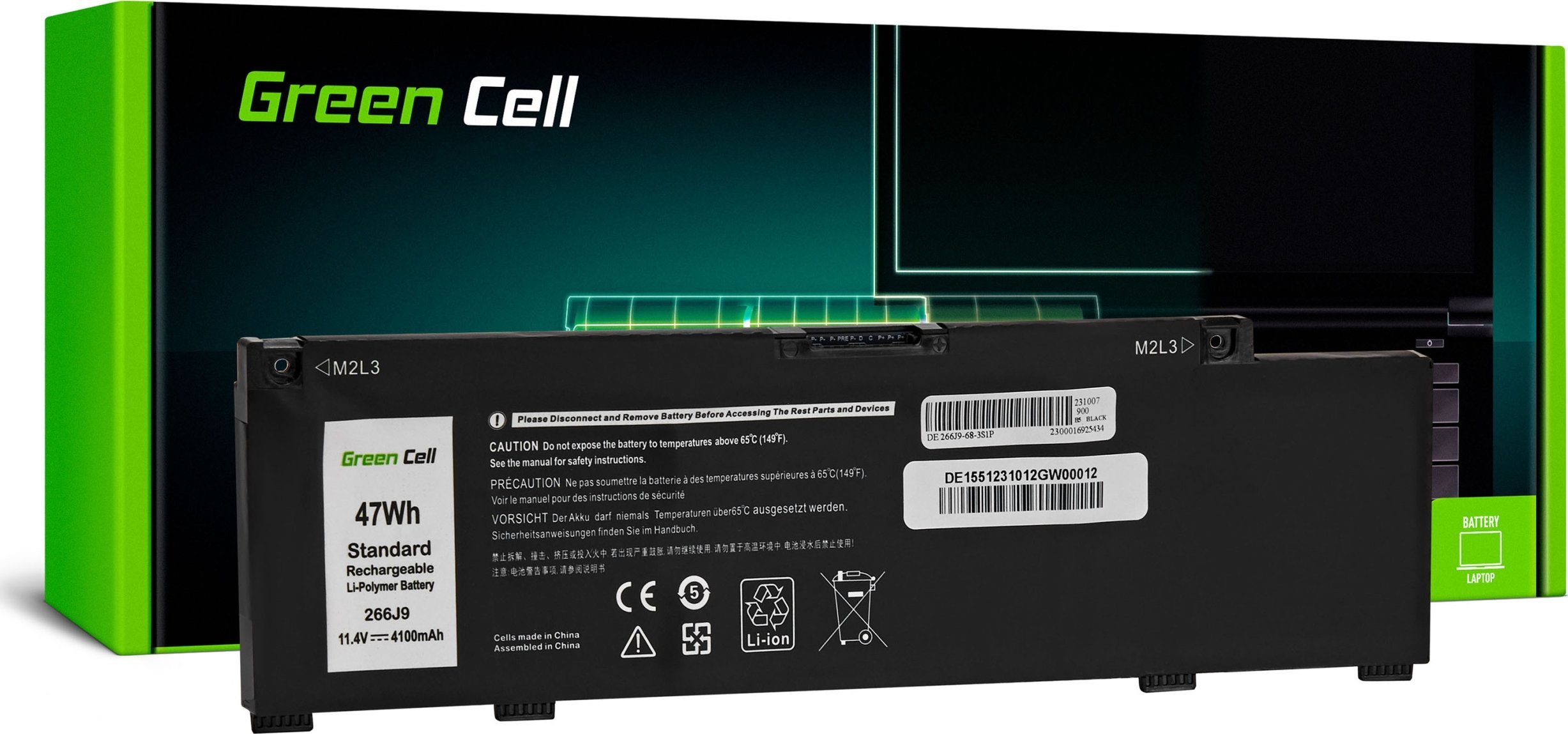 Green Cell  266J9 0M4GWP do Dell