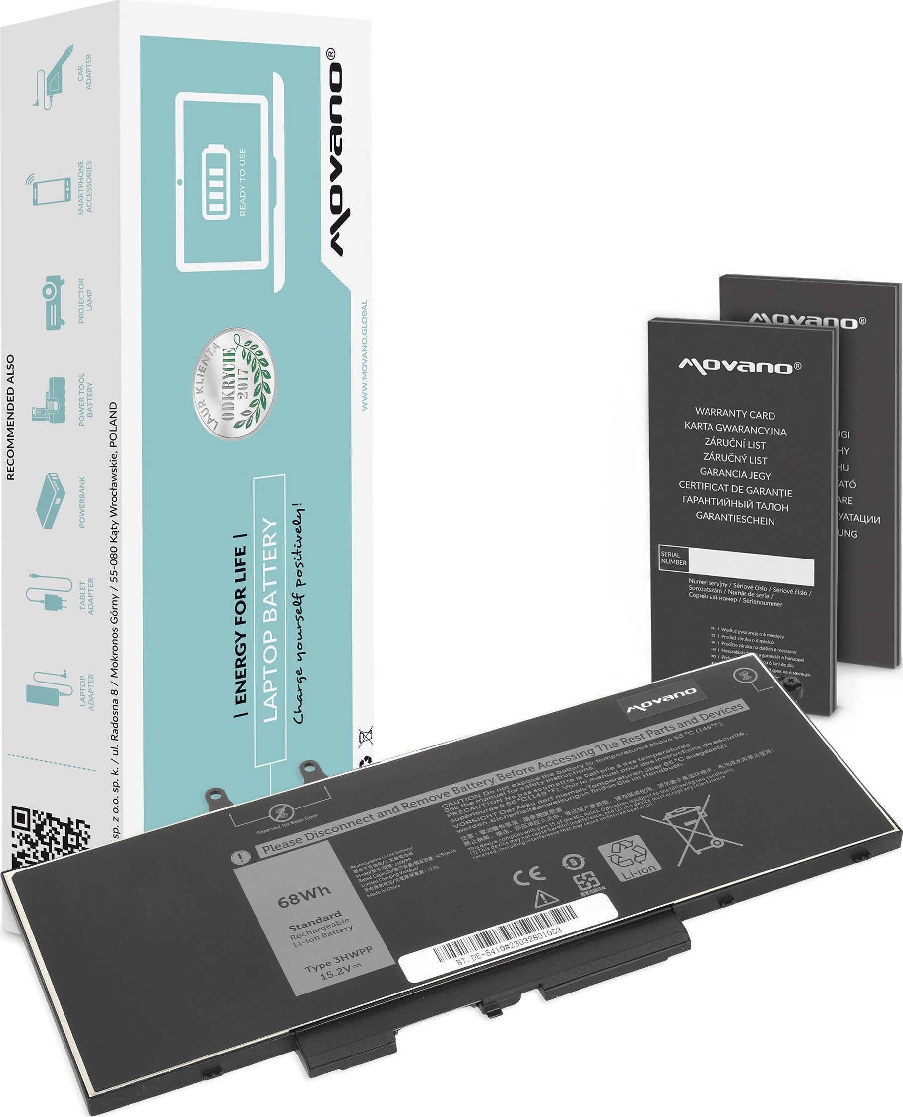Movano 3HWPP do Dell Latitude 5401