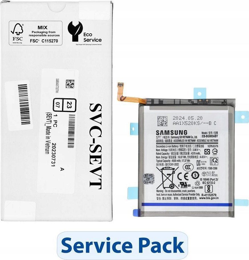 Samsung ServicePack EB-BG985ABY do S20 Plus