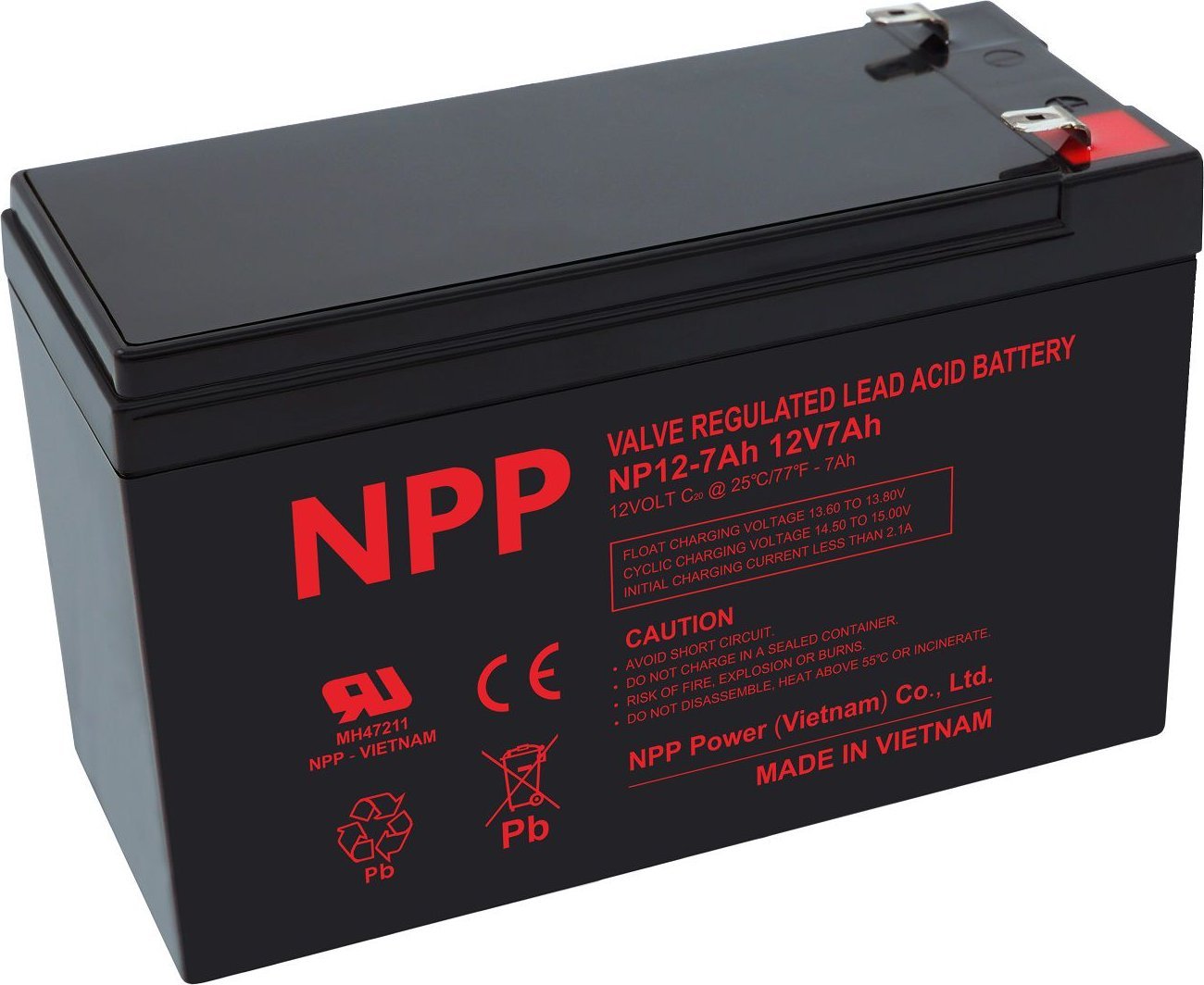 BATTERY 12V 7AH PB NPP |