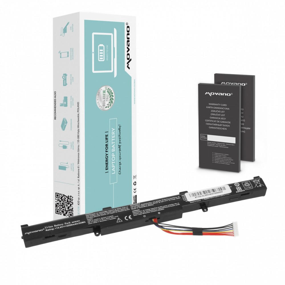 Movano Battery A41N1611 for Asus ROG