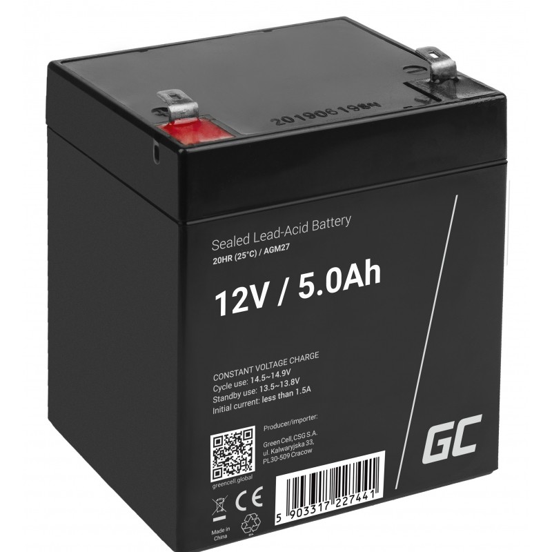 Green Cell  12V/5Ah (AGM27) | AGM27