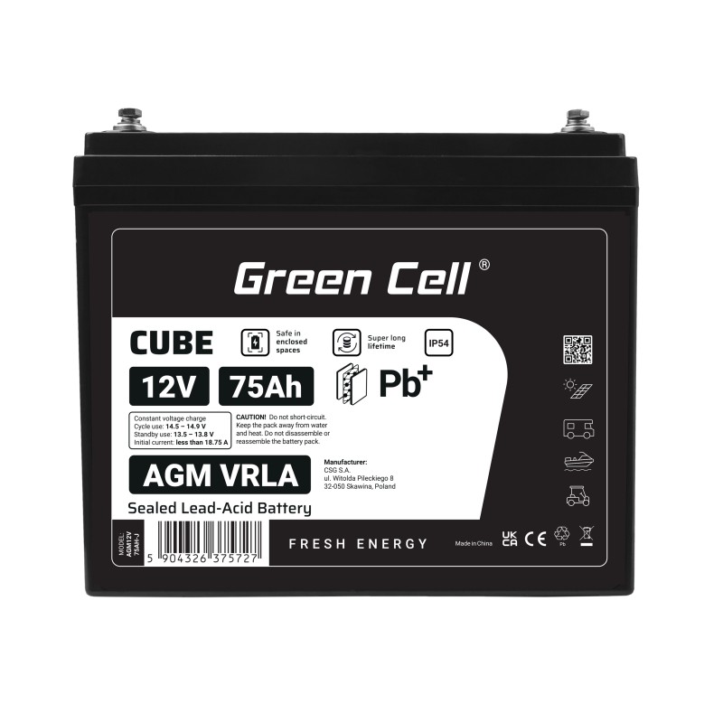 Green Cell Cube AGM VRLA IP54