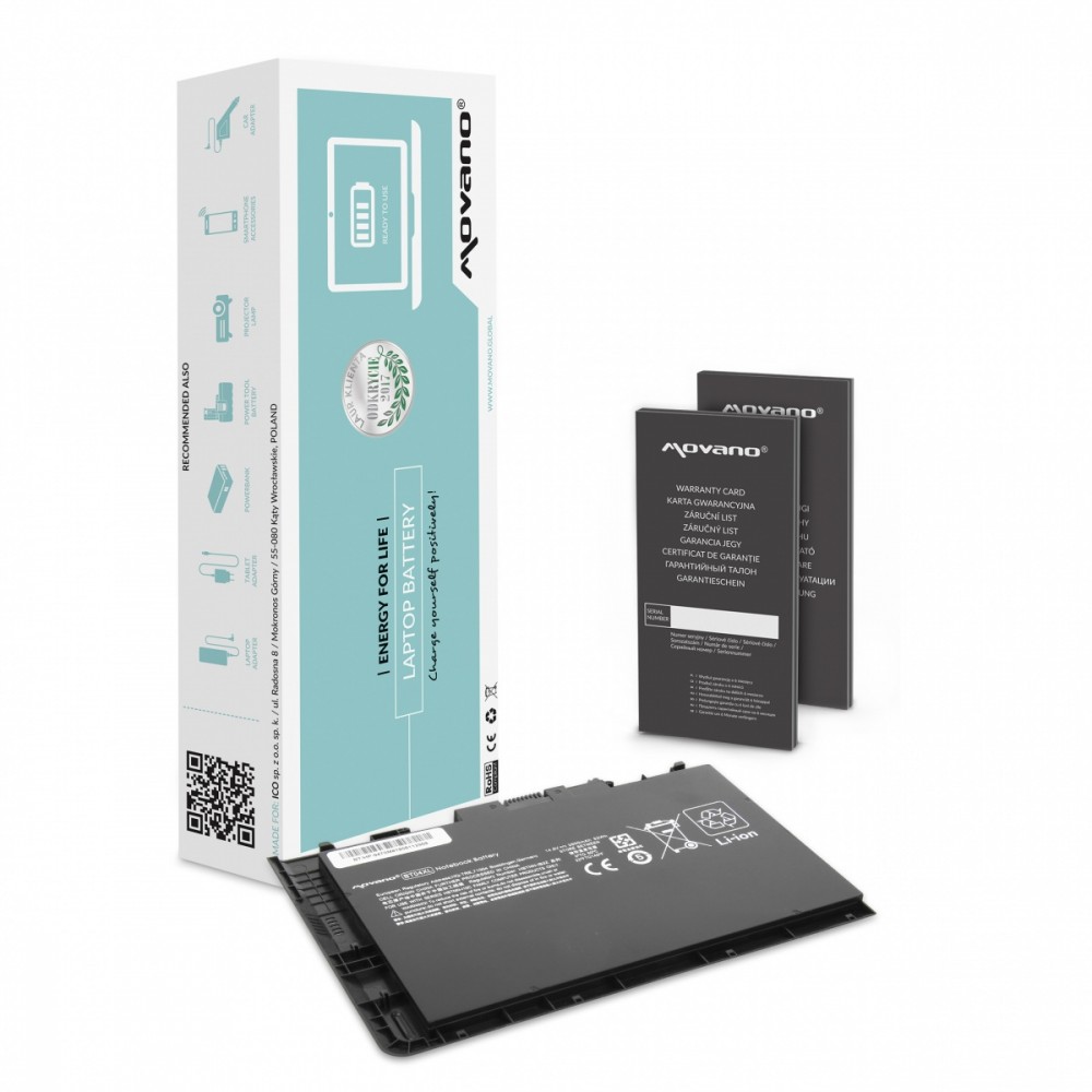 Movano Battery BT04XL for HP EliteBook