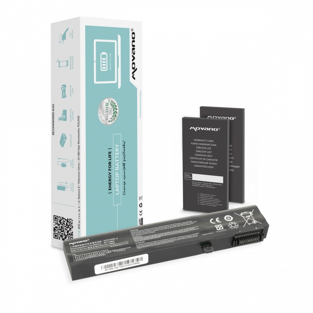 Movano Battery BTY-M6H for MSI CX62
