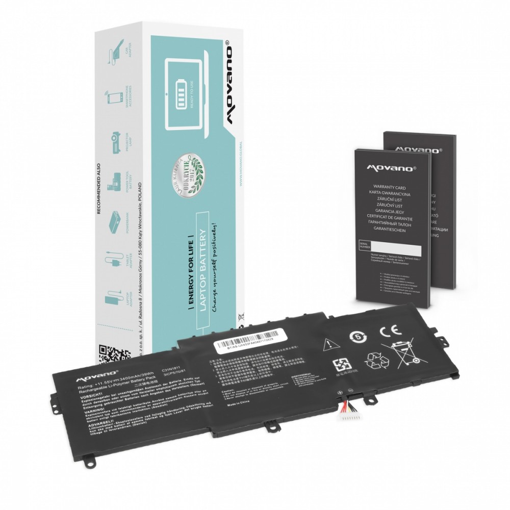 Movano Battery C31N1811 for Asus ZenBook