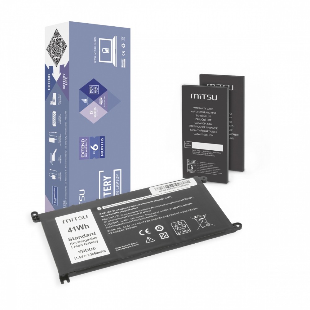 Mitsu Battery for Dell Inspiron 14