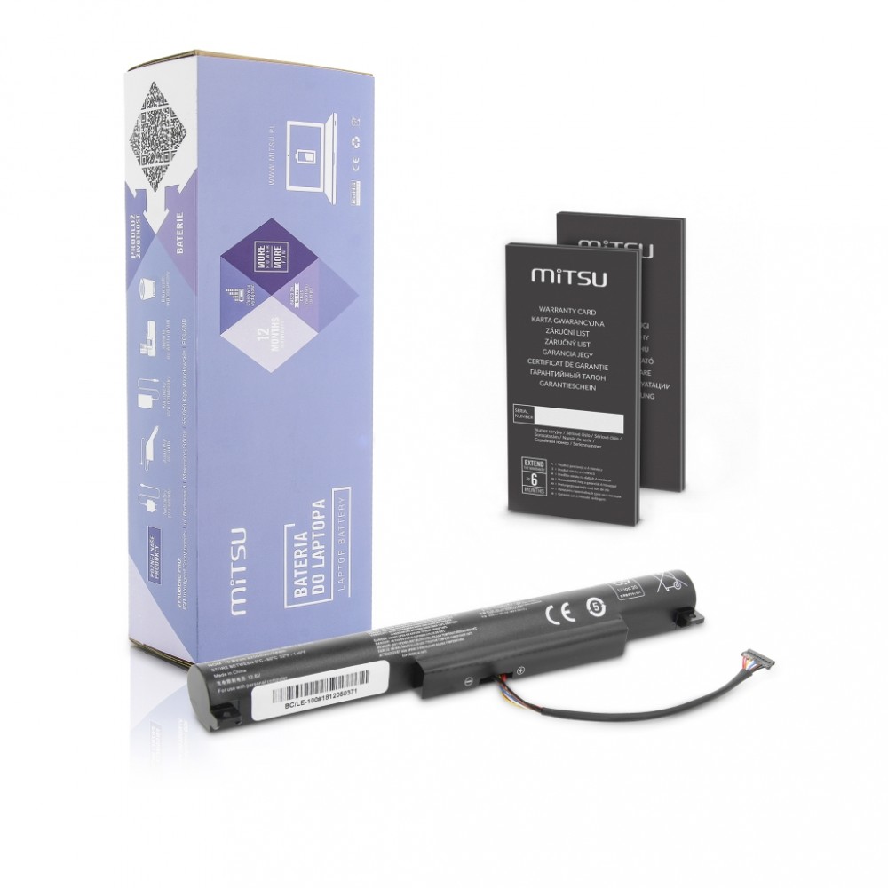Mitsu Battery for Lenovo IdeaPad 100-15IBY