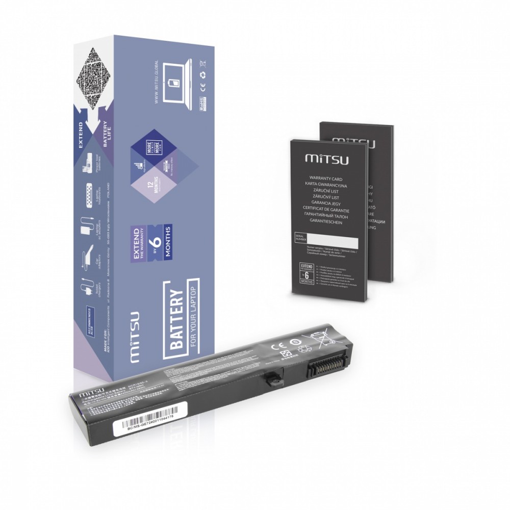 Mitsu Battery for MSI GE72/GL72 4400mAh(48Wh)