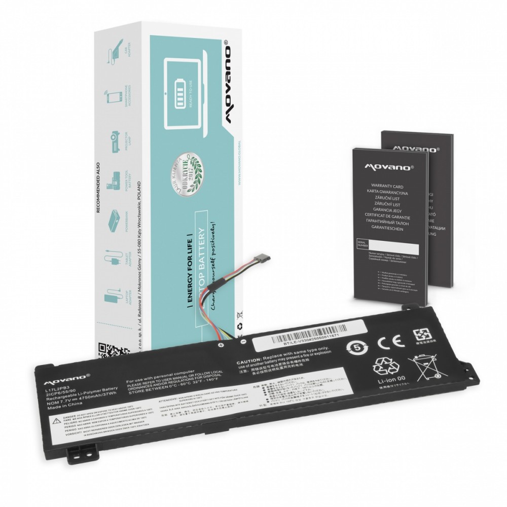 Movano Battery L17L2PB3 for Lenovo V130-15IGM