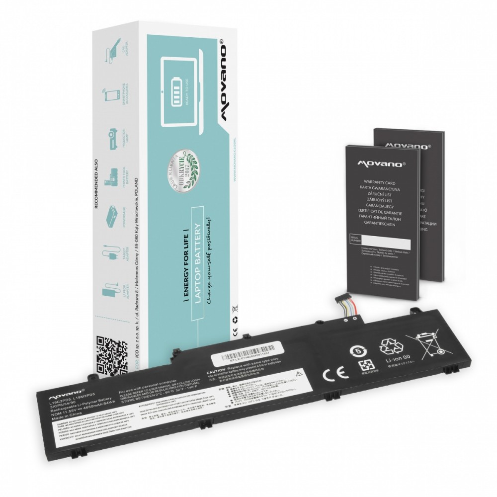 Movano Battery L19M3PD5 L19C3PD5 L19D3PD5 Lenovo