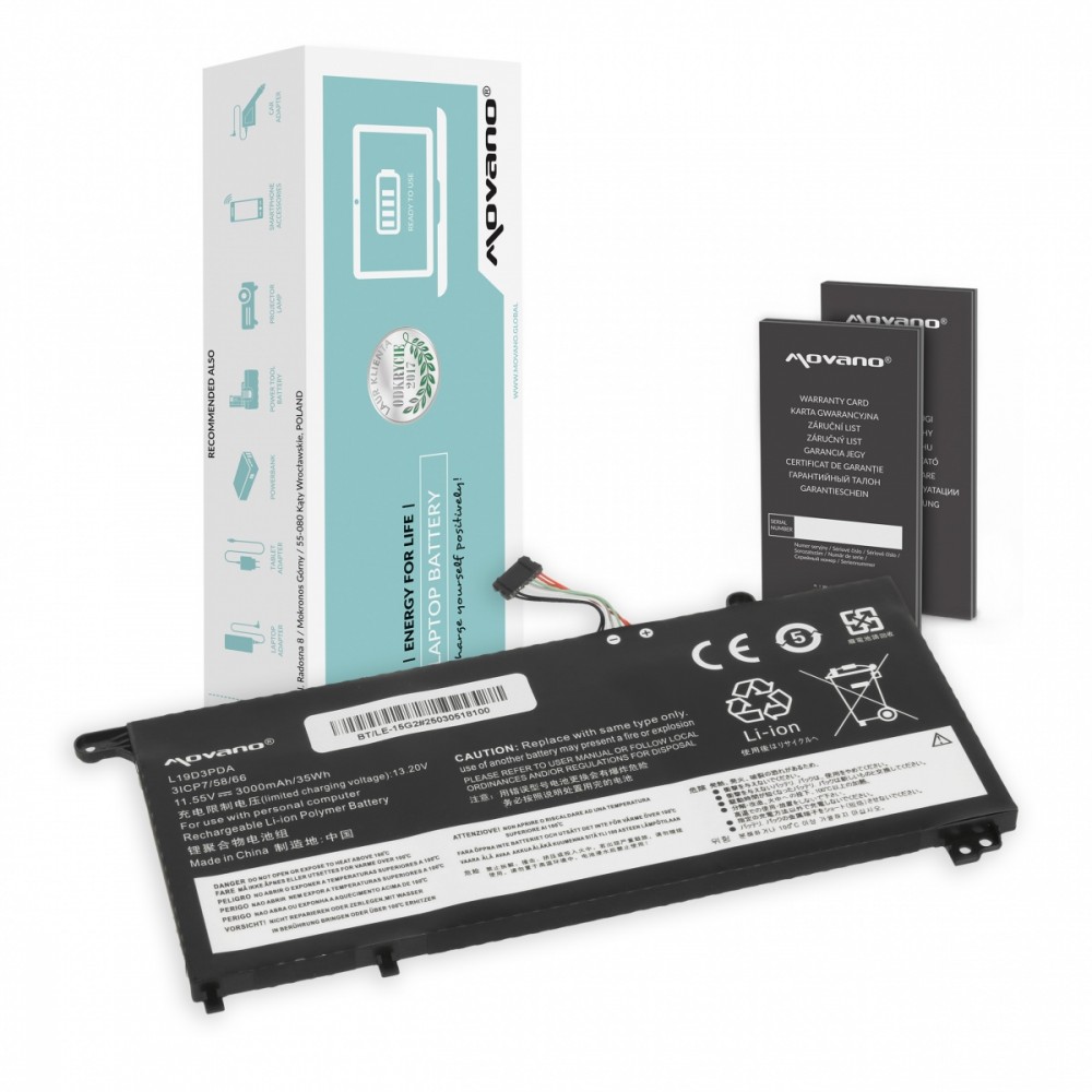 Movano Battery L19M3PDA for Lenovo ThinkBook