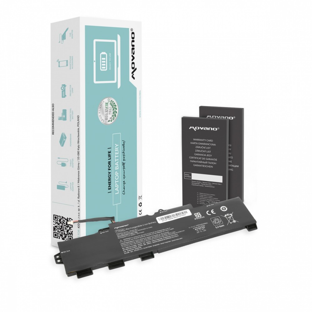 Movano Battery TT03XL for HP EliteBook