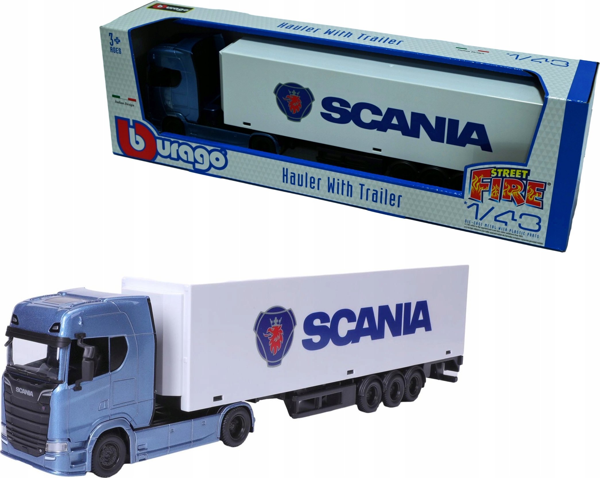 Bburago BBU 1:43 StreetFire Haulers Trailer