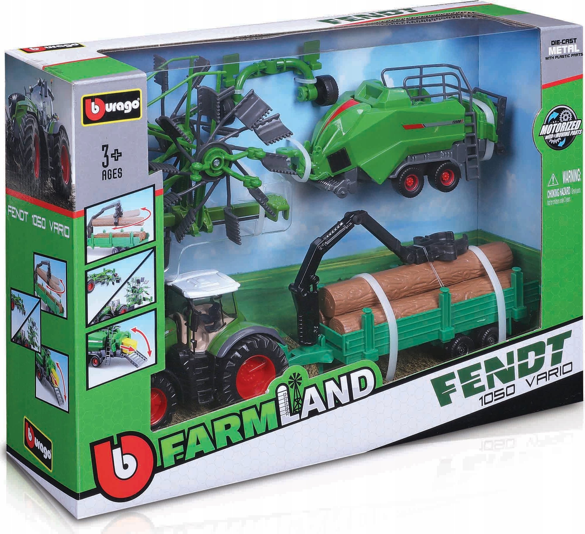 Bburago Tractor Gift Set Fendt 1050