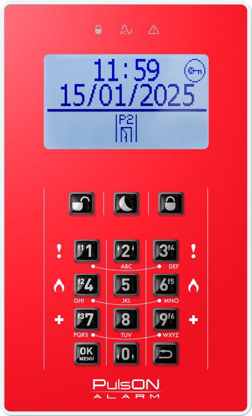 BCS PULSON Front LCD/C Red (11400)