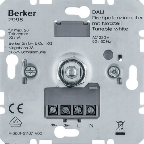 Berker Berker DALI rotary potentiometer Tunable