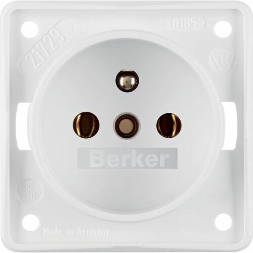 Berker Integro Flow z/u śnieżno mat