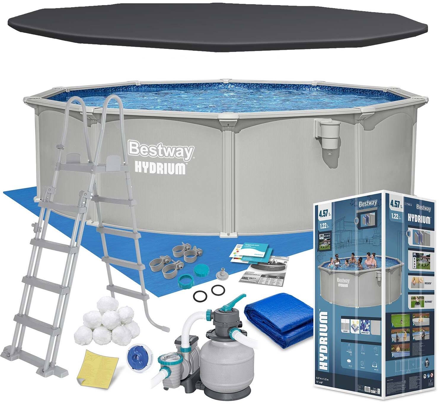Bestway Ba panelowy całoroczny 457 x