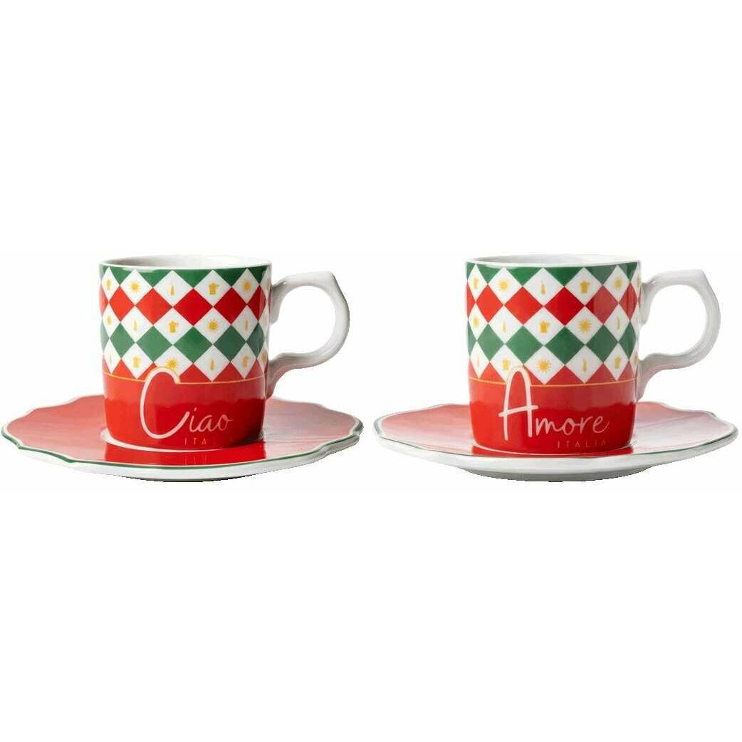 Bialetti Set 2 Cups incl. Tricolore