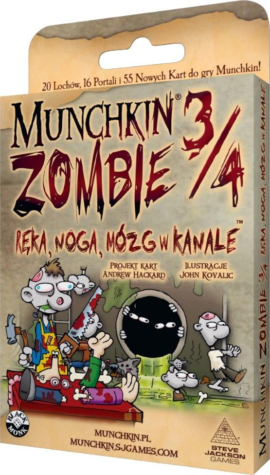 Black Monk Munchkin Zombie 3/4 Ręka
