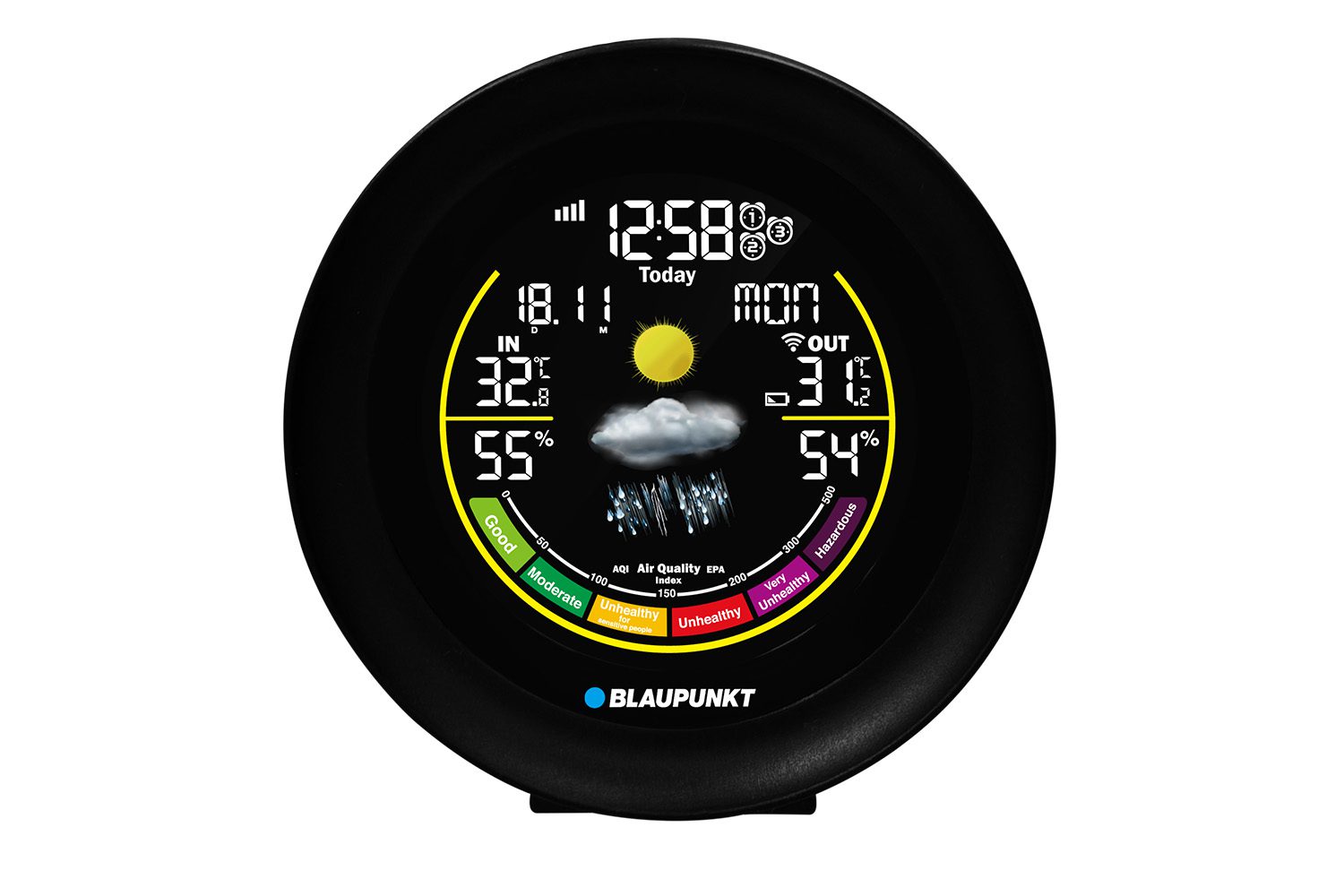 BLAUPUNKT WS35BK APP WEATHER STATION, BLACK