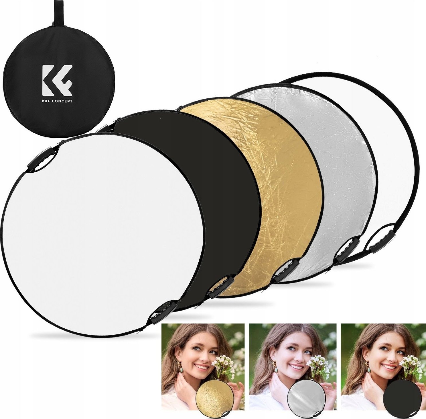 Blenda K+F Blenda Fotograficzna   Okrągła 80cm