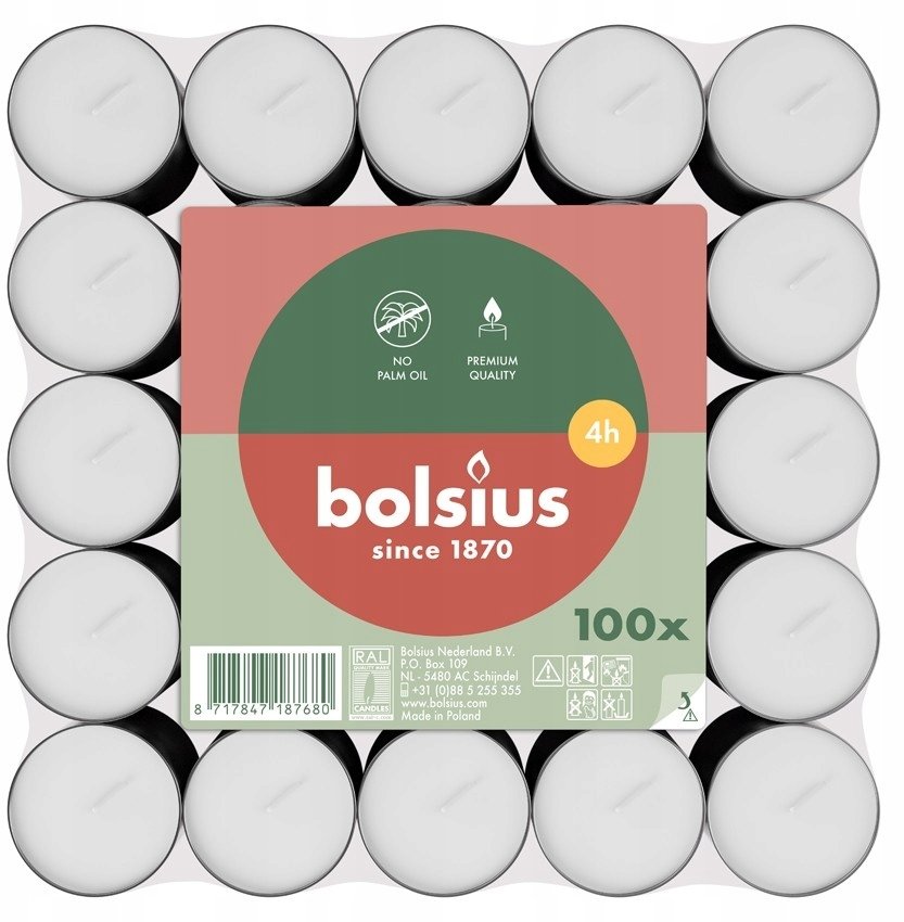 Bolsius Tea Lights 4H 100pcs |