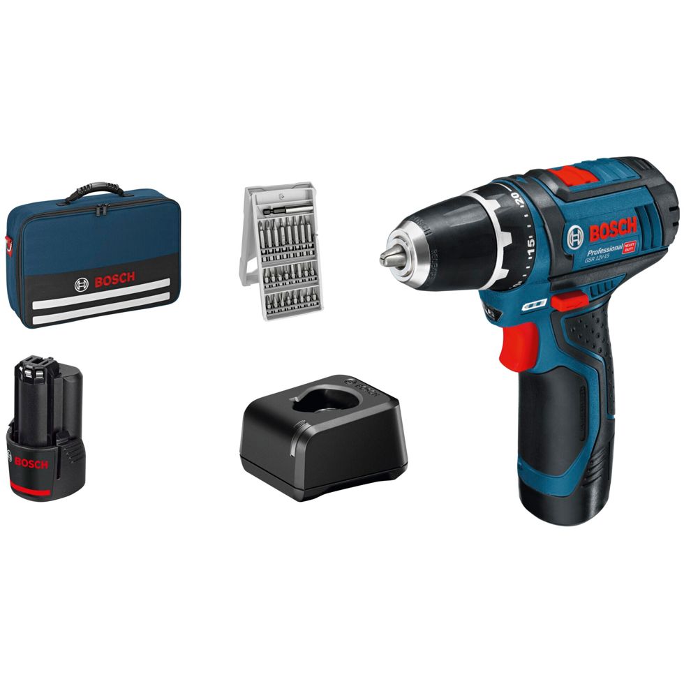 BOSCH GSR 12V-15 BG 2x2.0