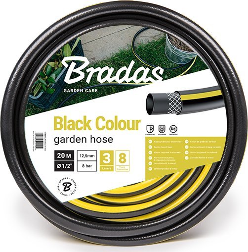 Bradas BLACK COLOUR 1/2" - 50m