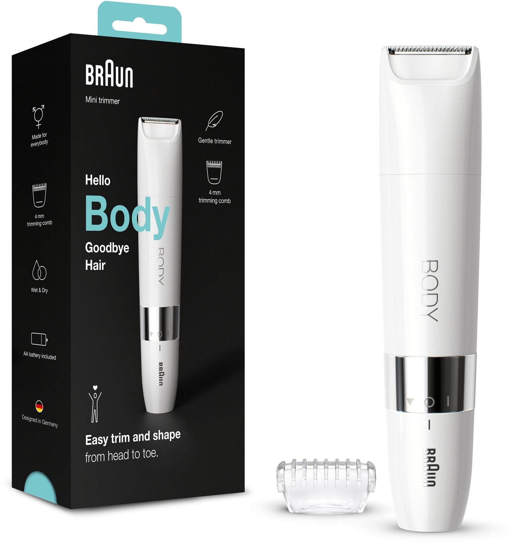 Braun Body Mini Trimmer BS1000: |