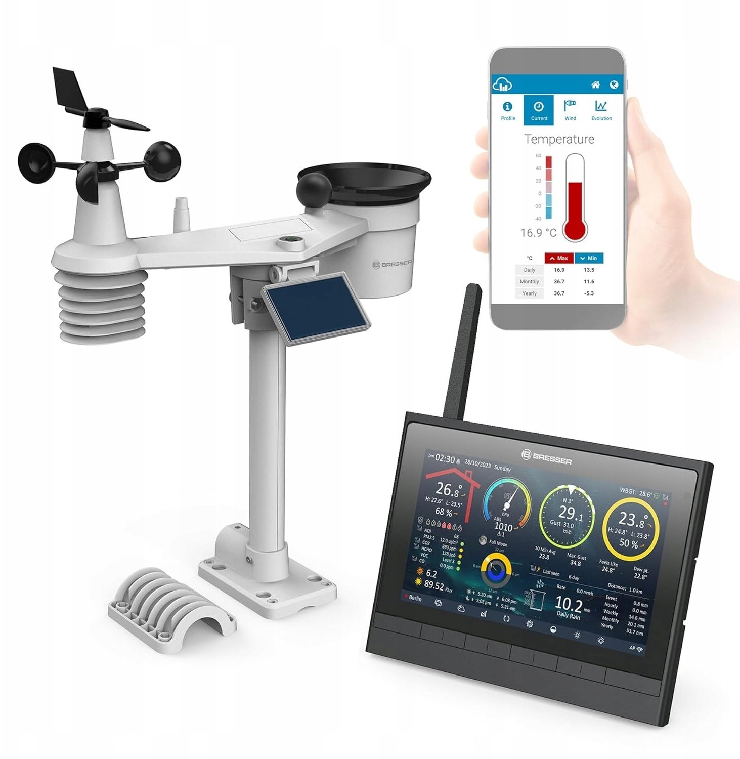 Bresser Weather Center 9-in-1 MeteoChamp HD