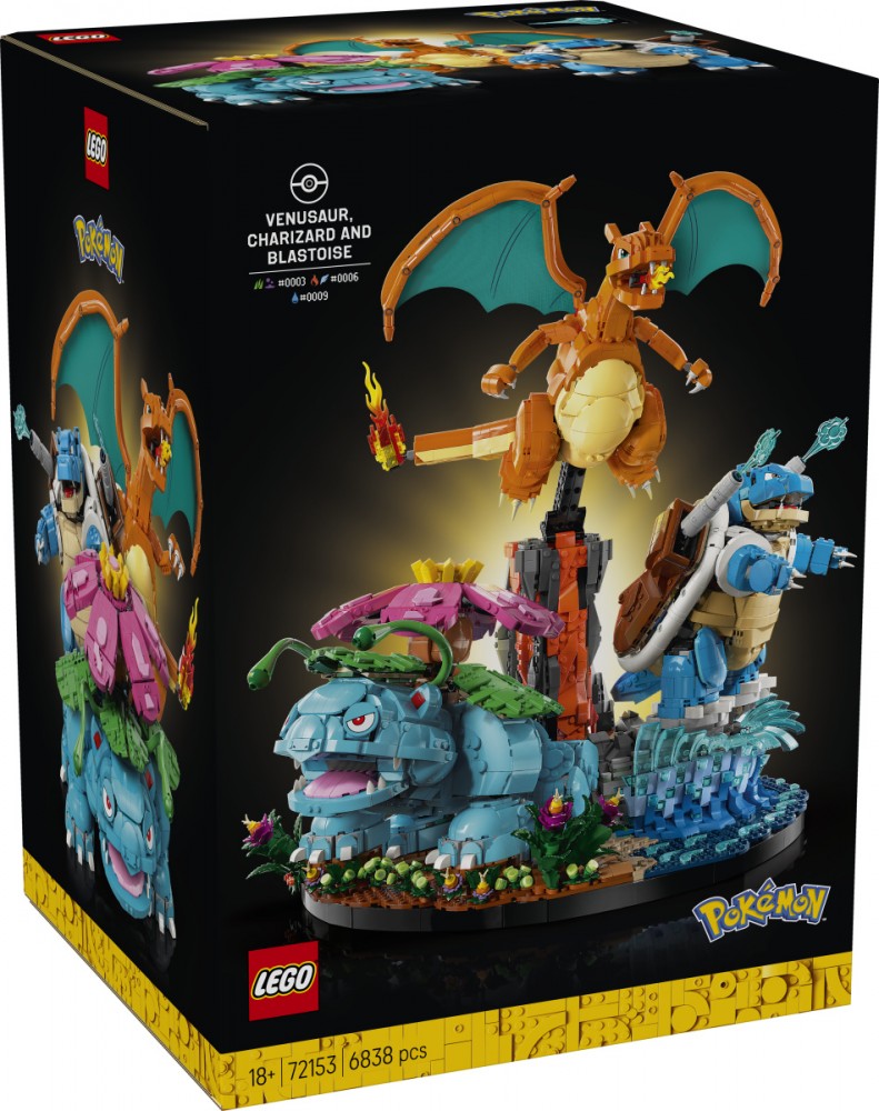 LEGO Pokémon Venusaur, Charizard i Blastoise
