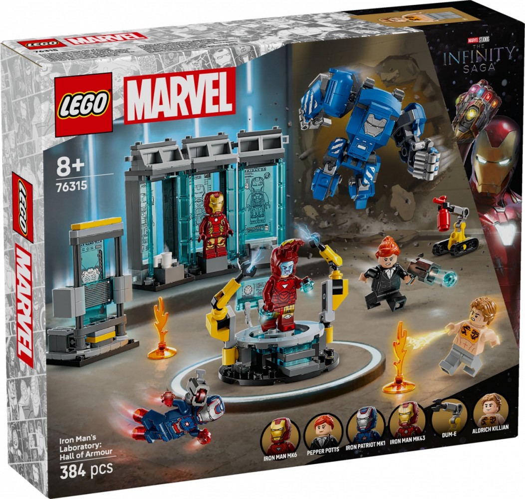 LEGO MARVEL 76315 Iron Man`s Laboratory: