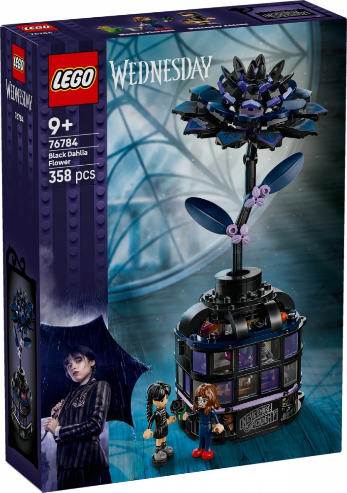 LEGO WEDNESDAY 76784 Black Dahlia Flower