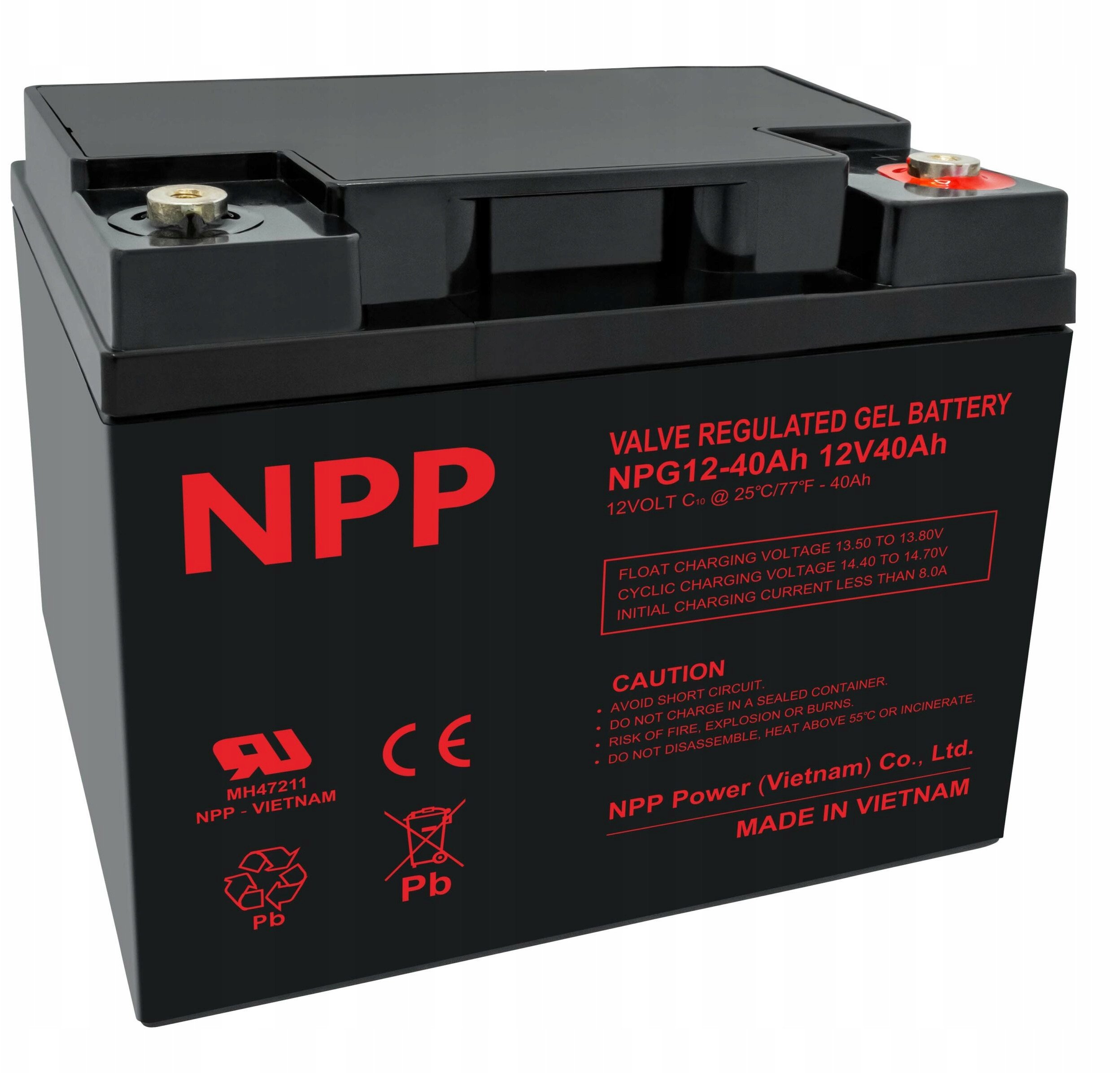 Brightsign Battery 12V 40Ah Pb GEL