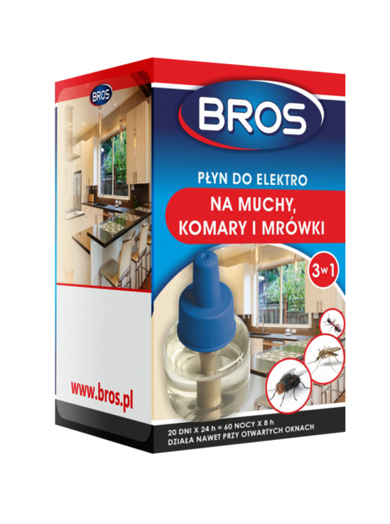 Bros  elektrofumigatoramuchy, komary i mrówki |