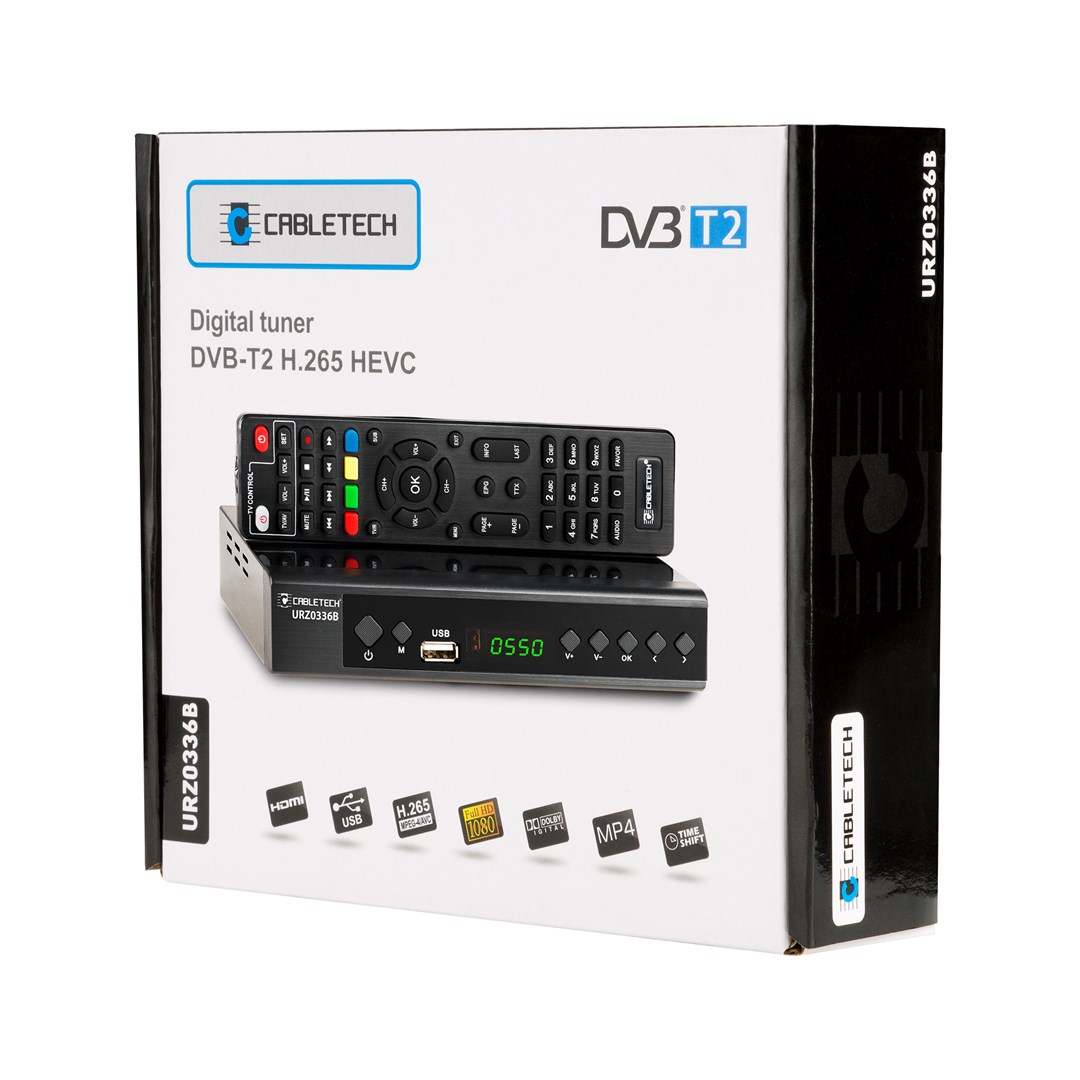 Cabletech DEKODER DVB-T2 H.265 HEVC